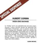 Couverture du livre « Week-end sauvage » de Hubert Corbin aux éditions Albin Michel