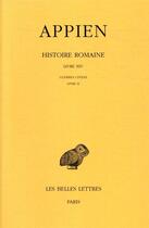 Couverture du livre « Histoire romaine; t9, livre XIV : guerres civiles, livre II » de Appien aux éditions Belles Lettres