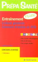 Couverture du livre « Entrainement flash ; culture generale ; concours d'entre en ifsi (2e édition) » de  aux éditions Elsevier-masson