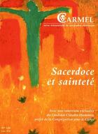 Couverture du livre « REVUE DU CARMEL N.13 ; sacerdoce et sainteté » de Revue Du Carmel aux éditions Carmel