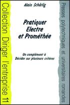 Couverture du livre « Pratiq.electre/promethee » de Scharlig aux éditions Ppur