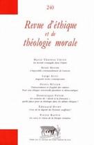 Couverture du livre « Revue d'éthique et de théologie morale numéro 240 » de Collectif Retm aux éditions Cerf