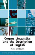 Couverture du livre « Corpus Linguistics and the Description of English » de Lindquist Hans aux éditions Edinburgh University Press