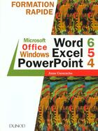 Couverture du livre « Microsoft Office Word 6 Excel 5 Powerpoint 4 » de Caracache aux éditions Dunod