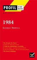 Couverture du livre « 1984 de George Orwell » de Aude Lemeunier aux éditions Hatier