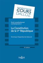 Couverture du livre « Droit constitutionnel contemporain Tome 2 » de Dominique Chagnollaud De Sabouret aux éditions Dalloz