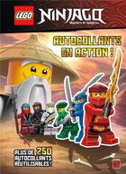 Couverture du livre « Lego ninjago autocollants en action » de  aux éditions Carabas