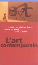 Couverture du livre « Art contemporain (l') » de Maison Rouge Isabell aux éditions Milan