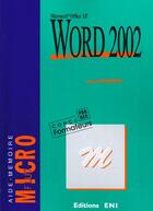 Couverture du livre « Word ; edition 2002 » de Collelctif aux éditions Eni