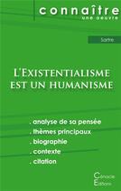 Couverture du livre « Fiche de lecture l'existentialisme est un humanisme de Jean-Paul Sartre » de  aux éditions Editions Du Cenacle