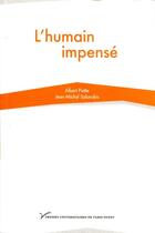 Couverture du livre « L'humain impense » de Salanskis/Piette aux éditions Pu De Paris Nanterre