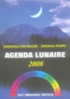 Couverture du livre « Agenda lunaire (édition 2008) » de Johanna Paunger aux éditions Guy Trédaniel