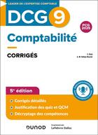 Couverture du livre « DCG 9 - Comptabilité - Corrigés - 2024-2025 » de Charlotte Disle et Anne-Marie Vallejo-Bouvier et Alexis Fargeix et Audrey Meyer aux éditions Dunod