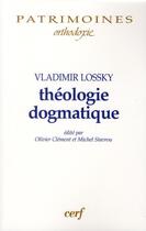 Couverture du livre « Théologie dogmatique » de Nicolas Lossky aux éditions Cerf