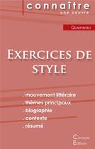 Couverture du livre « Exercices de style, de Raymond Queneau » de  aux éditions Editions Du Cenacle