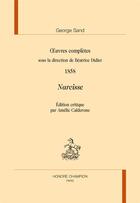 Couverture du livre « Narcisse » de George Sand aux éditions Honore Champion