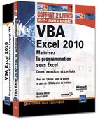 Couverture du livre « VBA Excel 2010 ; maîtrisez la programmation sous Excel : cours, exercices et corrigés » de Henri Laugie et Michele Amelot aux éditions Eni