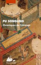 Couverture du livre « Chroniques de l'étrange » de Songling Pu aux éditions Picquier