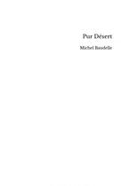 Couverture du livre « Pur Désert » de Michel Baudelle aux éditions Thebookedition.com