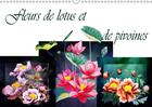 Couverture du livre « Fleurs de lotus et de pivoines calendrier mural 2018 din a3 - dessins au crayon de couleur c » de Djeric D aux éditions Calvendo