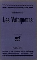 Couverture du livre « Les vainqueurs » de Girard Georges aux éditions Gallimard