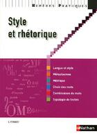Couverture du livre « Style et rhétorique (édition 2009) » de Peyroutet Claude aux éditions Nathan