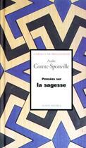 Couverture du livre « Pensées sur la sagesse » de Andre Comte-Sponville aux éditions Albin Michel