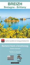Couverture du livre « Carte de la bretagne en breton » de Blay Foldex aux éditions Blay Foldex