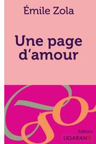 Couverture du livre « Une page d'amour » de Émile Zola aux éditions Ligaran