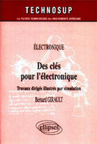 Couverture du livre « Des cles pour l'electronique - travaux diriges illustres par simulation - niveau b » de Girault Bernard aux éditions Ellipses