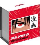 Couverture du livre « Mini calendrier : 365 jours 100 % mangas » de  aux éditions Play Bac