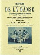Couverture du livre « Histoire anecdotique et pittoresque de la danse » de F. Fertiault aux éditions Maxtor
