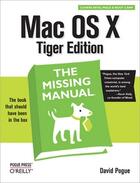 Couverture du livre « Mac Os X: The Missing Manual, Tiger Edition » de Pogue David aux éditions O Reilly & Ass