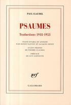 Couverture du livre « Psaumes ; traductions 1918-1953 » de Paul Claudel aux éditions Gallimard