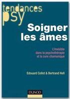 Couverture du livre « Soigner les âmes ; l'invisible dans la psychothérapie et la cure chamanique » de Edouard Collot et Bertrand Hell aux éditions Dunod