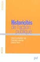 Couverture du livre « L'Historicite De L'Action Publique » de Laborier/Trom Pascal aux éditions Curapp-ess Editions