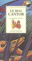 Couverture du livre « Le boa cantor - illustrations, couleur » de Nyssen/Lapointe aux éditions Actes Sud