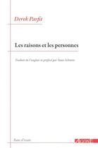 Couverture du livre « Les raisons et les personnes » de Derek Parfit aux éditions Agone