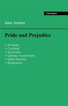Couverture du livre « Succeed all your 2024 exams: Analysis of the novel of Jane Austen's Pride and Prejudice » de Jane Austen aux éditions Exams Books