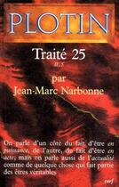 Couverture du livre « Plotin ; traité 25 ; II.5 » de Jean-Marc Narbonne aux éditions Cerf