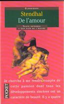 Couverture du livre « De L'Amour » de Stendhal aux éditions Pocket