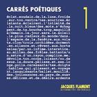 Couverture du livre « Carres poetiques /1 » de Recueil Collectif aux éditions Jacques Flament