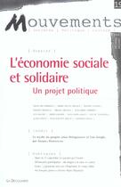 Couverture du livre « Revue mouvements numero 19 economie sociale et solidaire » de Revue Mouvements aux éditions La Decouverte