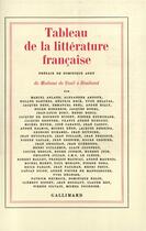 Couverture du livre « Tableau de la littérature française t.3 : de madame de Staël à Rimbaud » de  aux éditions Gallimard