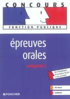 Couverture du livre « Epreuves Orales » de Odile Girault aux éditions Foucher