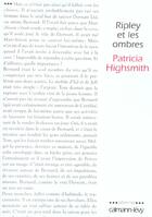 Couverture du livre « Ripley et les ombres » de Patricia Highsmith aux éditions Calmann-levy