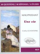 Couverture du livre « Maupassant, une vie » de Chichostepski aux éditions Ellipses Marketing
