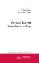 Couverture du livre « Percival everett » de Tissut/Maniez aux éditions Editions Le Manuscrit