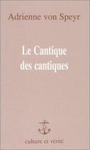 Couverture du livre « Cantique le des cantiques avs12 » de Speyr A Von aux éditions Lessius