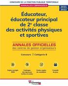 Couverture du livre « Éducateur, éducateur principal de 2e et 1re classe des activités physiques et sportives (édition 2021/2022) » de  aux éditions Documentation Francaise